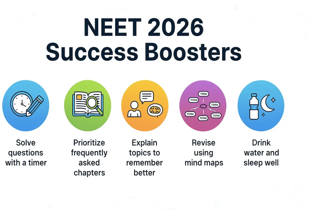 NEET 2026 Success Boosters for cracking NEET 2026