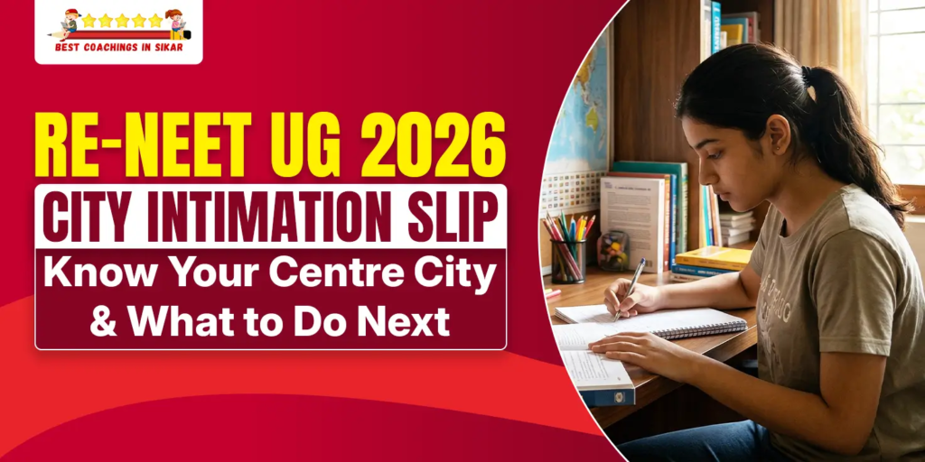 RE NEET UG 2026 City Intimation Slip