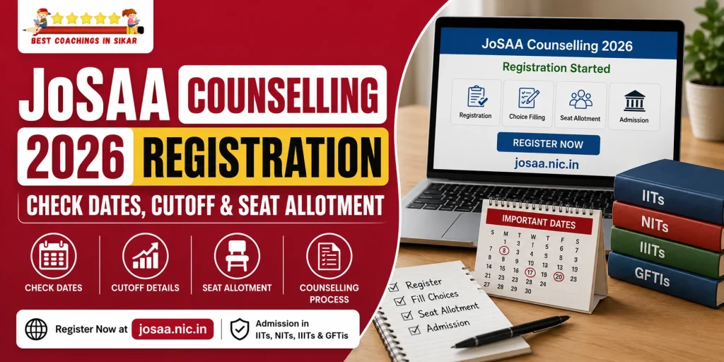 JoSAA Counselling 2026 Registration Started - Check important dates, cutoff ranks and seat allotment for admission in IITs, NITs, IIITs and GFTIs at josaa.nic.in