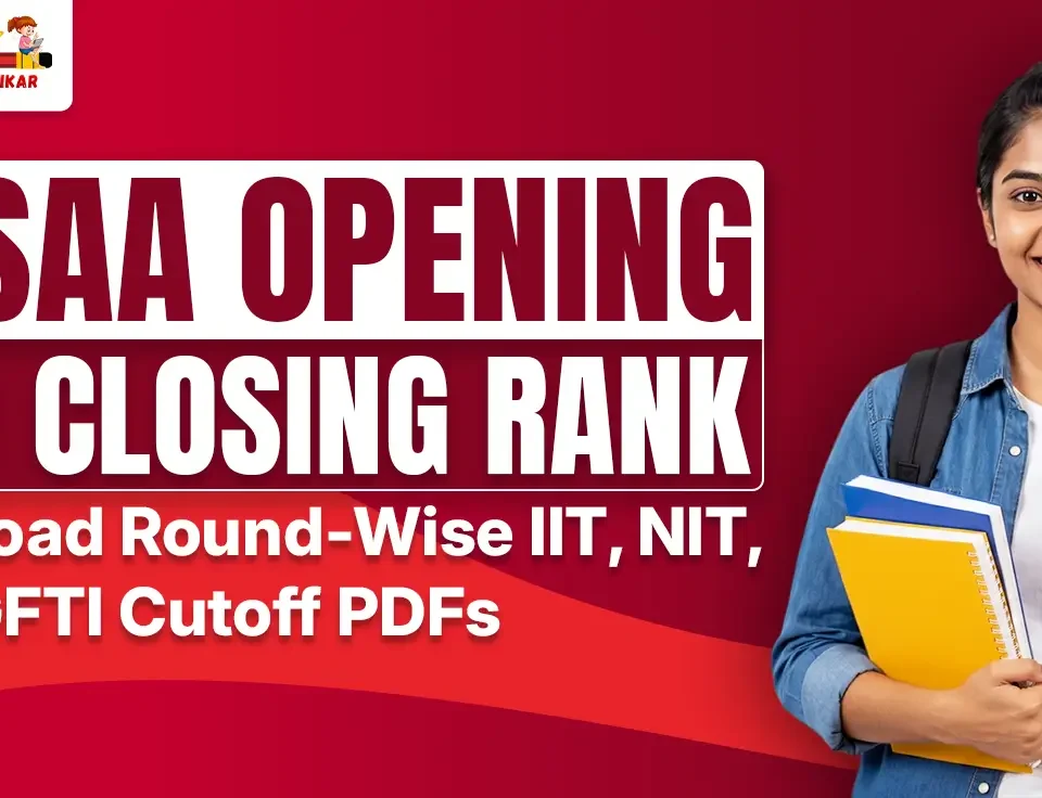 Banner ad for Best Coachings in Sikar showing JoSAA Opening and Closing Rank with a smiling female student holding books and pointing to the text on a red background.