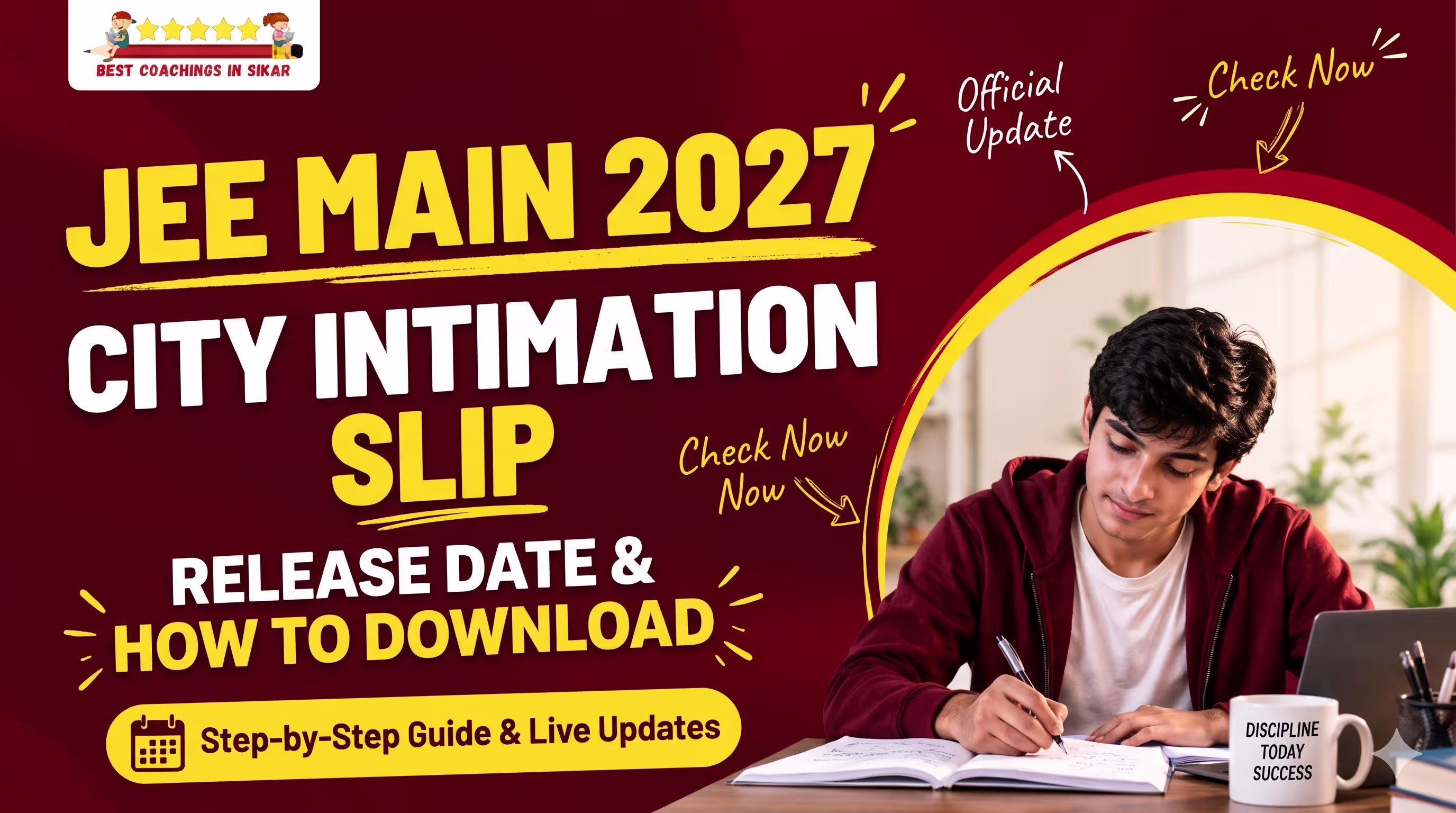 JEE Main 2027 City Intimation Slip